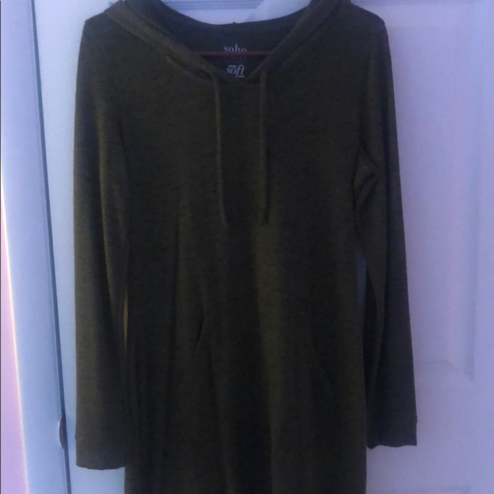 New York & Company hooded lounge dress